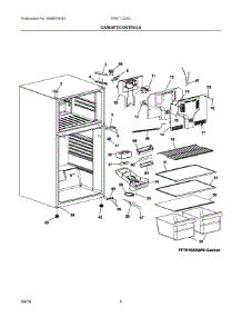 03 - Cabinet / Controls parts for Frigidaire Refrigerator FFET1222QS0 from AppliancePartsPros.com
