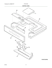 03 - Control Panel parts for Frigidaire Wall Oven FFET2725PBA from AppliancePartsPros.com