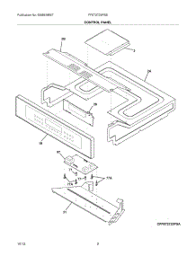 03 - Control Panel parts for Frigidaire Wall Oven FFET2725PSB from AppliancePartsPros.com