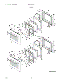 05 - Doors parts for Frigidaire Oven FFET2725PSD from AppliancePartsPros.com