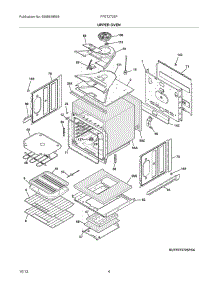05 - Upper Oven parts for Frigidaire Wall Oven FFET2725PWB from AppliancePartsPros.com