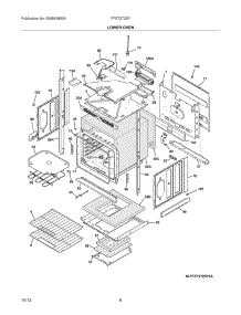 07 - Lower Oven parts for Frigidaire Wall Oven FFET2725PWB from AppliancePartsPros.com