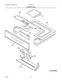 02 - Control Panel parts for Frigidaire Oven FFET2725PWD from AppliancePartsPros.com
