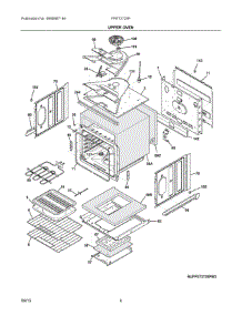 03 - Upper Oven parts for Frigidaire Oven FFET2725PWD from AppliancePartsPros.com