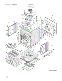 03 - Upper Oven parts for Frigidaire Oven FFET3025PBD from AppliancePartsPros.com