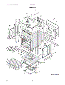 04 - Lower Oven parts for Frigidaire Oven FFET3025PBD from AppliancePartsPros.com