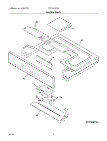 03 - Control Panel parts for Frigidaire Wall Oven FFET3025PSB from AppliancePartsPros.com