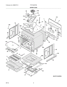 05 - Upper Oven parts for Frigidaire Wall Oven FFET3025PSB from AppliancePartsPros.com