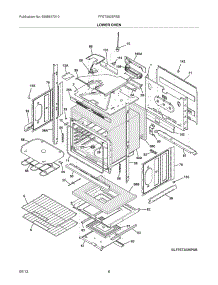 07 - Lower Oven parts for Frigidaire Wall Oven FFET3025PSB from AppliancePartsPros.com
