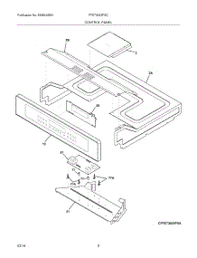 03 - Control Panel parts for Frigidaire Wall Oven FFET3025PSC from AppliancePartsPros.com