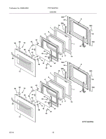 09 - Doors parts for Frigidaire Wall Oven FFET3025PSC from AppliancePartsPros.com