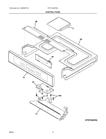 02 - Control Panel parts for Frigidaire Oven FFET3025PSD from AppliancePartsPros.com