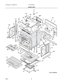 04 - Lower Oven parts for Frigidaire Oven FFET3025PSD from AppliancePartsPros.com