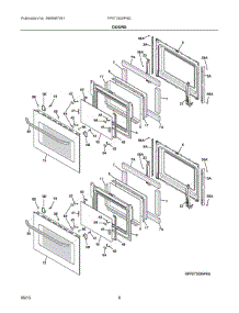 05 - Doors parts for Frigidaire Oven FFET3025PSD from AppliancePartsPros.com