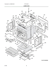 04 - Lower Oven parts for Frigidaire Oven FFET3025PWB from AppliancePartsPros.com