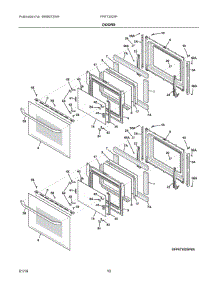 05 - Doors parts for Frigidaire Oven FFET3025PWB from AppliancePartsPros.com