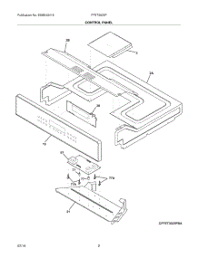03 - Control Panel parts for Frigidaire Wall Oven FFET3025PWC from AppliancePartsPros.com