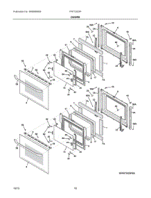 05 - Doors parts for Frigidaire Oven FFET3025PWD from AppliancePartsPros.com