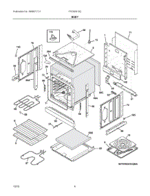 03 - Body parts for Frigidaire Oven FFEW2415QBA from AppliancePartsPros.com