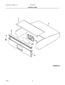 02 - Control Panel parts for Frigidaire Oven FFEW2415QWA from AppliancePartsPros.com