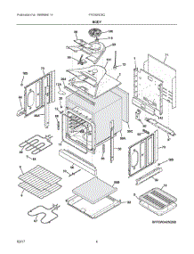 03 - Body parts for Frigidaire Wall Oven FFEW2425QBB from AppliancePartsPros.com