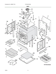 03 - Body parts for Frigidaire Oven FFEW2425QSA from AppliancePartsPros.com