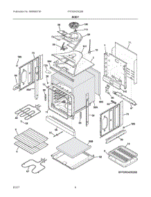03 - Body parts for Frigidaire Wall Oven FFEW2425QSB from AppliancePartsPros.com