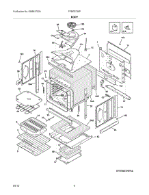 05 - Body parts for Frigidaire Wall Oven FFEW2725PBA from AppliancePartsPros.com