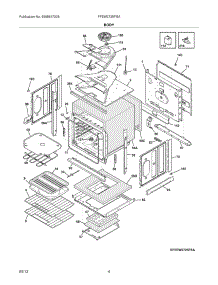 05 - Body parts for Frigidaire Wall Oven FFEW2725PSA from AppliancePartsPros.com
