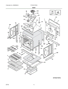 03 - Body parts for Frigidaire Oven FFEW2725PSC from AppliancePartsPros.com