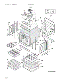 03 - Body parts for Frigidaire Wall Oven FFEW2725PSD from AppliancePartsPros.com