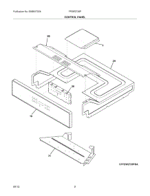 03 - Control Panel parts for Frigidaire Wall Oven FFEW2725PWA from AppliancePartsPros.com