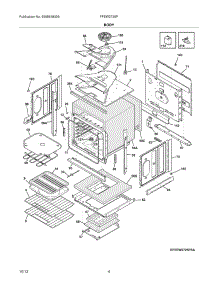 05 - Body parts for Frigidaire Wall Oven FFEW2725PWB from AppliancePartsPros.com