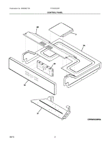 02 - Control Panel parts for Frigidaire Oven FFEW3025PBC from AppliancePartsPros.com