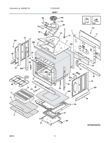 03 - Body parts for Frigidaire Oven FFEW3025PBC from AppliancePartsPros.com