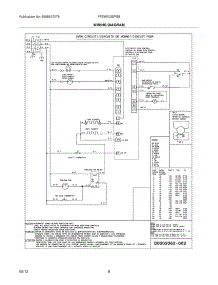 08 - Wiring Diagram parts for Frigidaire Wall Oven FFEW3025PSB from AppliancePartsPros.com