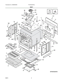 03 - Body parts for Frigidaire Oven FFEW3025PSC from AppliancePartsPros.com