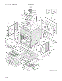 05 - Body parts for Frigidaire Wall Oven FFEW3025PWB from AppliancePartsPros.com