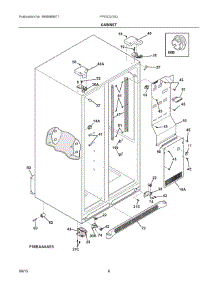04 - Cabinet parts for Frigidaire Refrigerator FFEX2315QP1 from AppliancePartsPros.com
