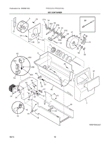 09 - Ice Container parts for Frigidaire Refrigerator FFEX2315QS0 from AppliancePartsPros.com