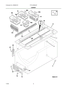 03 - Cabinet parts for Frigidaire Freezer FFFC22M6QWF from AppliancePartsPros.com