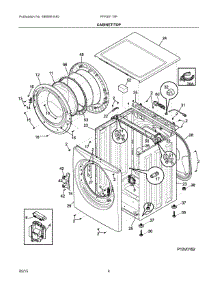03 - Cabinet / Top parts for Frigidaire Washer FFFS5115PA0 from AppliancePartsPros.com