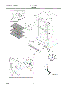 03 - Cabinet parts for Frigidaire Freezer FFFU14F2QWM from AppliancePartsPros.com