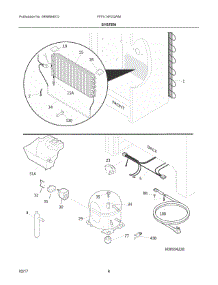 04 - System parts for Frigidaire Freezer FFFU14F2QWM from AppliancePartsPros.com