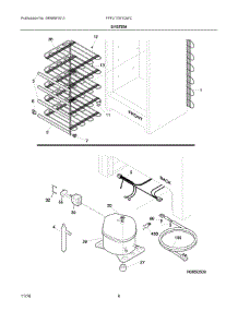 04 - System parts for Frigidaire Freezer FFFU17M1QWC from AppliancePartsPros.com