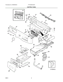 02 - Control Panel parts for Frigidaire Washer FFFW4000QW0 from AppliancePartsPros.com