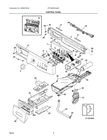 02 - Control Panel parts for Frigidaire Laundry Center FFFW5000QW0 from AppliancePartsPros.com