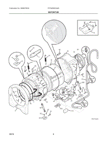 04 - Motor / Tub parts for Frigidaire Laundry Center FFFW5000QW0 from AppliancePartsPros.com
