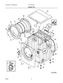 03 - Cabinet / Top parts for Frigidaire Washer FFFW5100QA0 from AppliancePartsPros.com