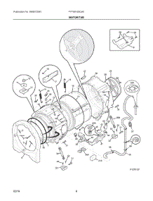 04 - Motor / Tub parts for Frigidaire Washer FFFW5100QA0 from AppliancePartsPros.com